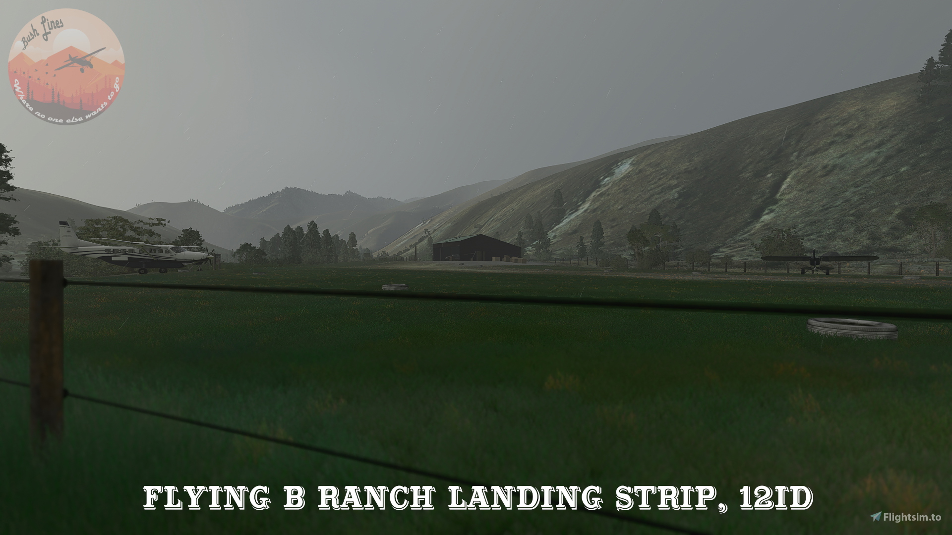 Flying B Ranch Landing Strip 12ID, Idaho, USA For Microsoft Flight ...