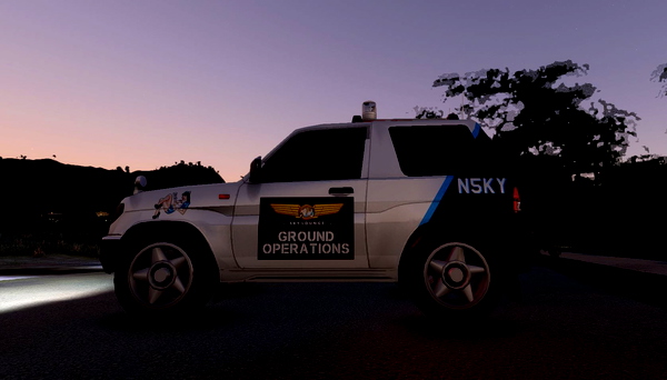 Mitsubishi Pajero - The Sky Lounge Ground Ops - for Microsoft Flight Simulator