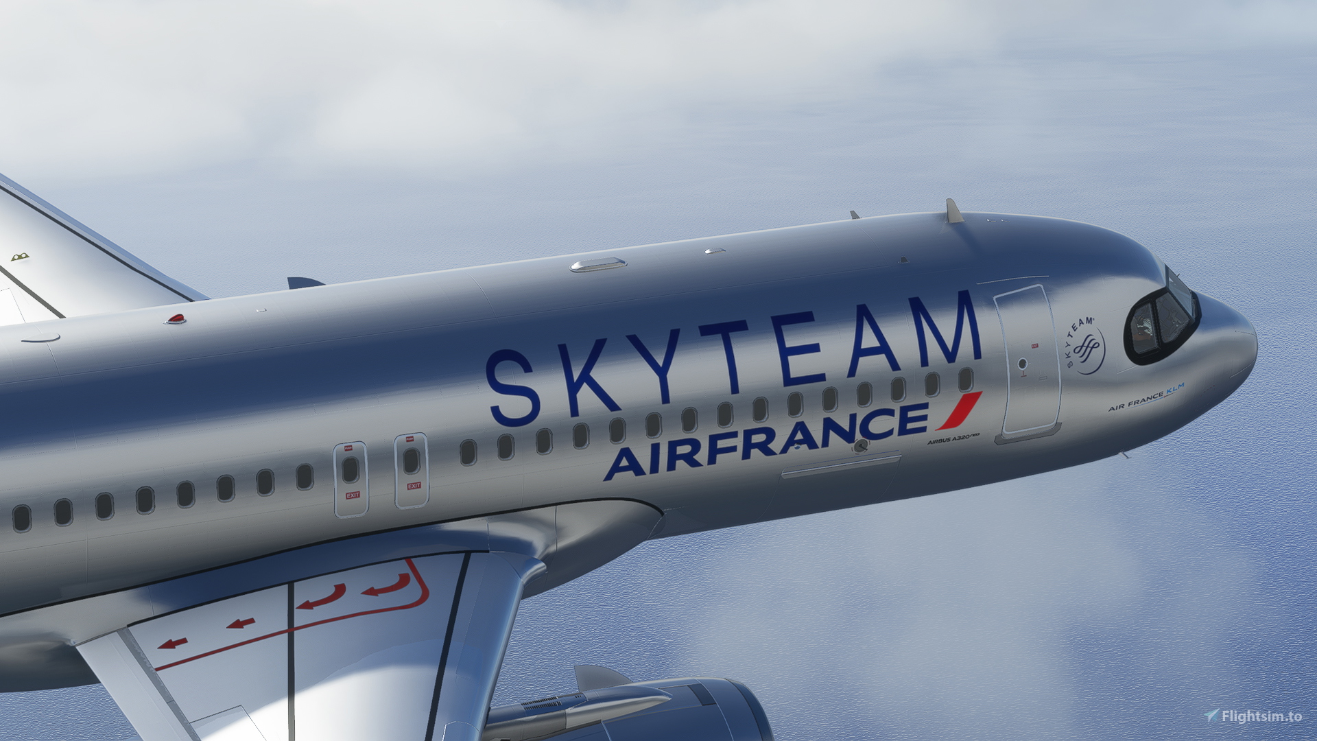 [A32NX] Air France Skyteam Silver Livery 8K Pour Microsoft Flight ...