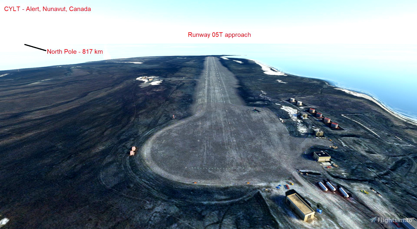 CYLT Alert Nunavut Canada airport/scenery enhancement for Microsoft