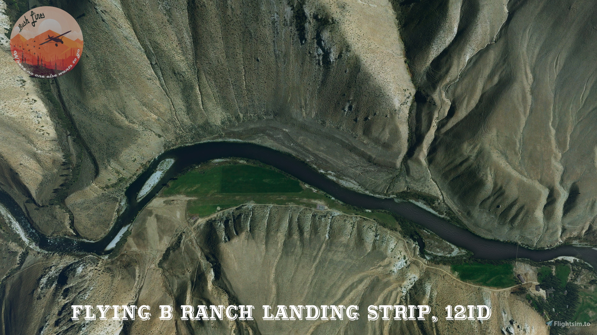 Flying B Ranch Landing Strip 12ID, Idaho, USA For Microsoft Flight ...