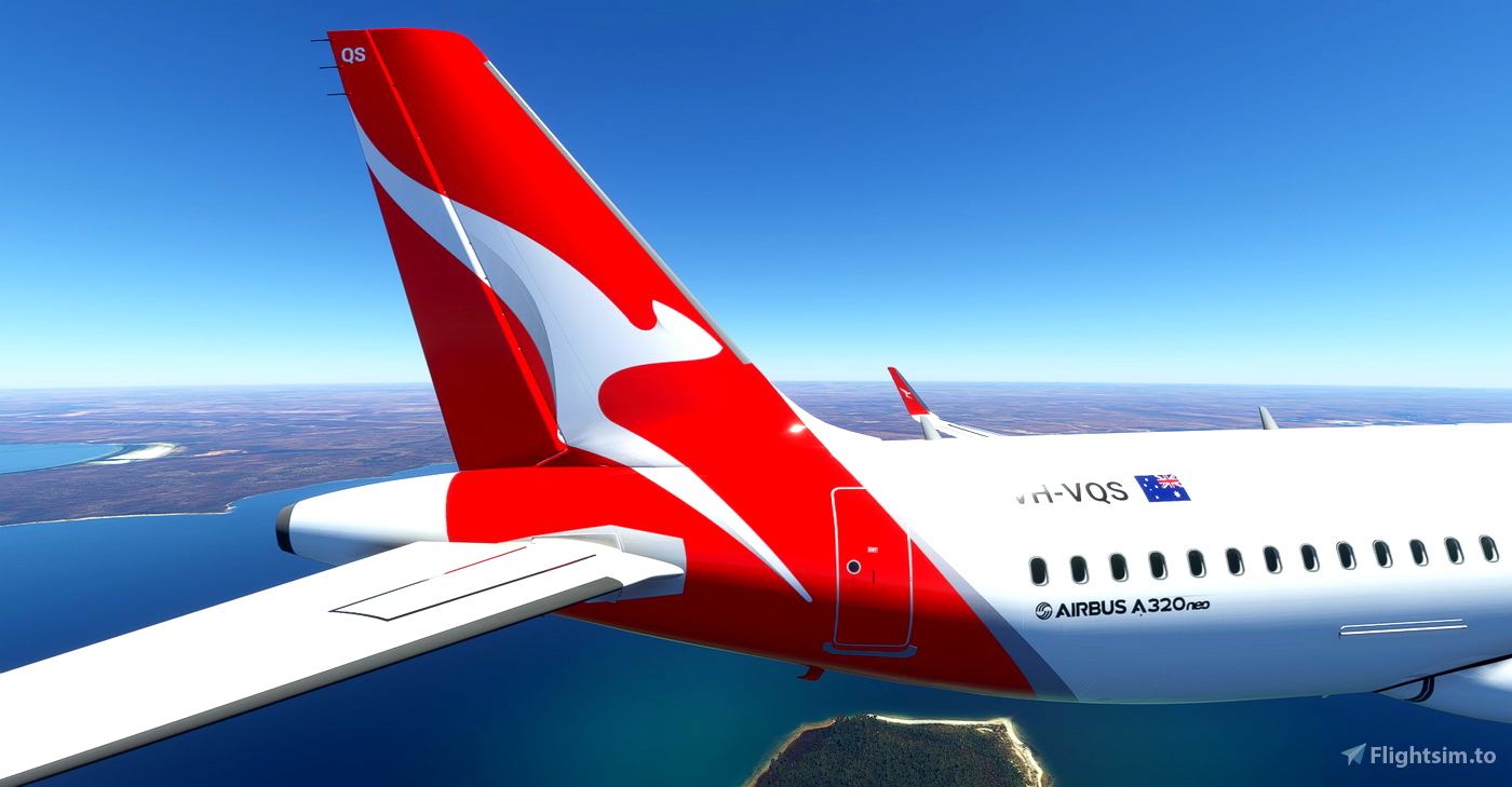 Qantas (2016) NEW LIVERY A320neo for Microsoft Flight Simulator | MSFS