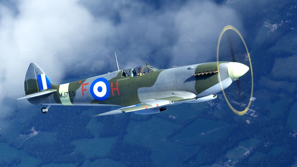 Spitfire Mk.IX MJ755 "The Greek Spitfire" (G-CLGS) - for Microsoft Flight Simulator