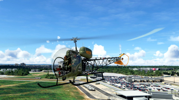 Bell 47 (flyinside) HEER PA-117 - for Microsoft Flight Simulator