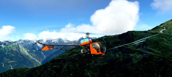 Flyinside Bell 47 G Gulf - for Microsoft Flight Simulator