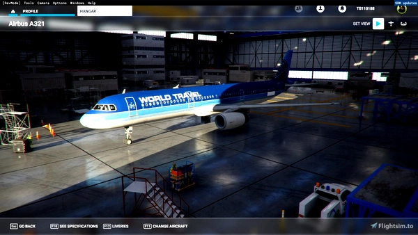 Converted Airbus A321 (Working A32NX Cockpit) - for Microsoft Flight Simulator