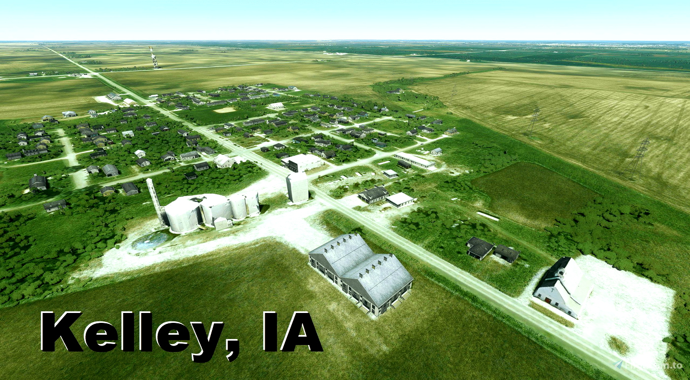 Kelley, Iowa for Microsoft Flight Simulator MSFS