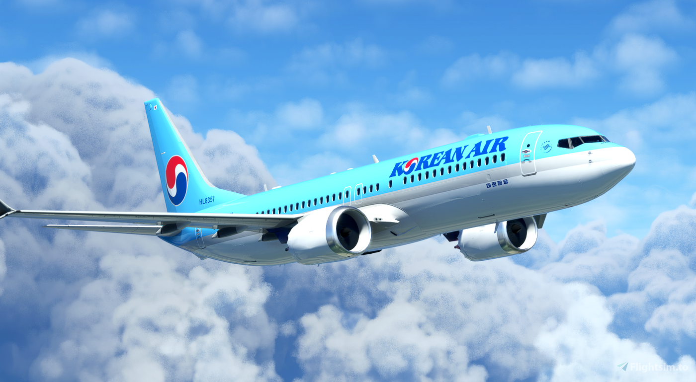 Bredok3D 737 MAX 8 | Korean Air HL8351 (10K) for Microsoft Flight ...