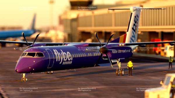 Flybe Purple | Dash8 Q400 - for Microsoft Flight Simulator