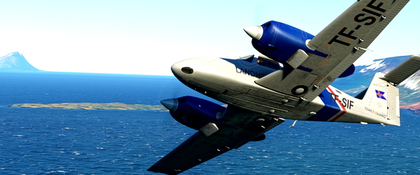 PA44 Seminole weathered/washed out- Icelandic Coast Guard TF-SIF - Iceland - fictional - for Microsoft Flight Simulator