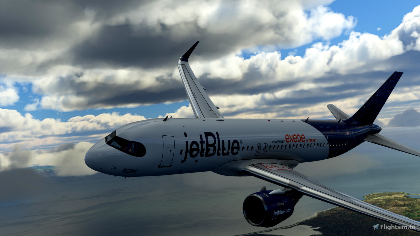 [A32NX] JetBlue Airways Binary Code Livery 8K ultra for Microsoft ...