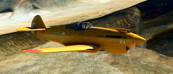 P-40B Tomahawk BigRadials FAB168 Katari (Chili/Bolivia/Peru) - for Microsoft Flight Simulator