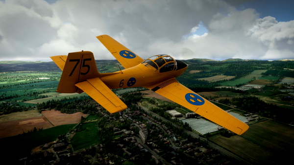 Piaggio / Focke Wulf P.149 / FWP-149D Swedish Air Force Trainer - for Microsoft Flight Simulator