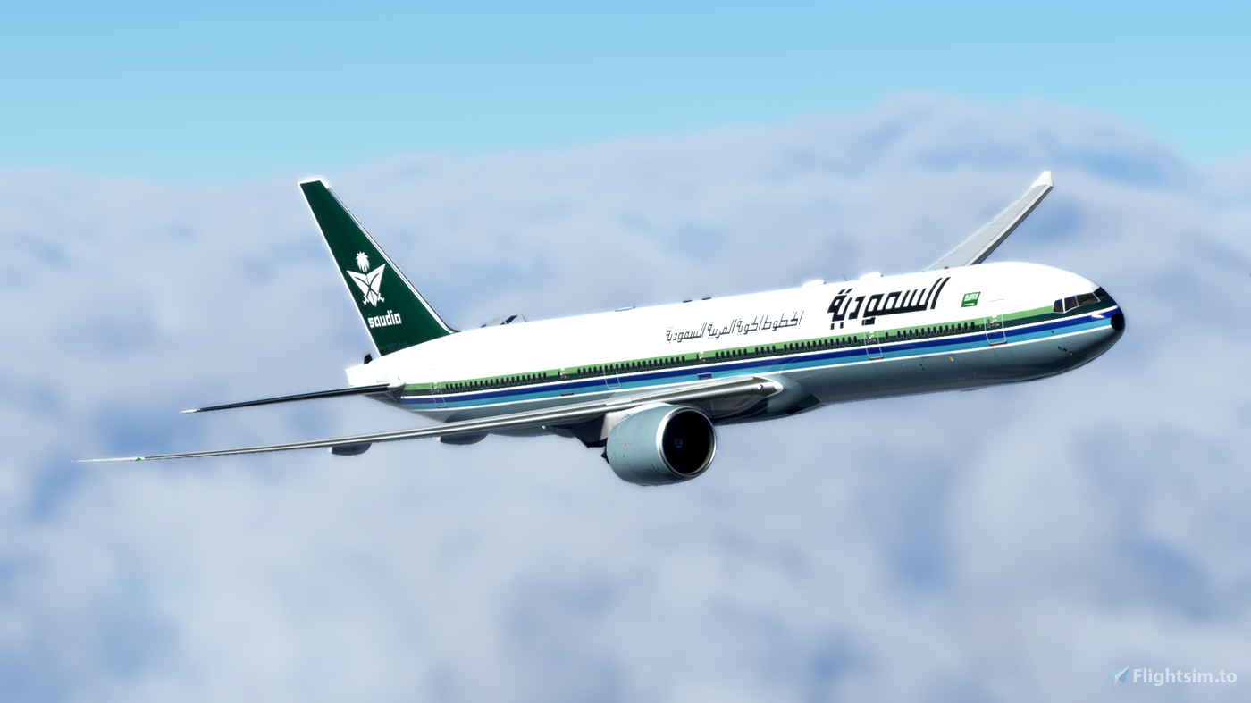 Captain Sim B777-300ER Saudia OLD livery for Microsoft Flight Simulator ...