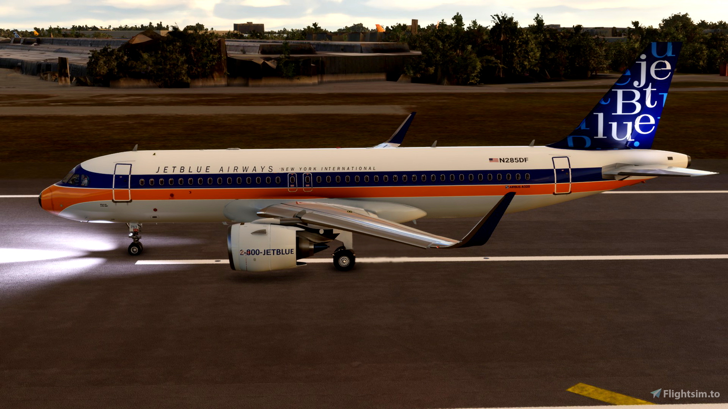 A32NX] (8K) Jet Blue NY Jets Livery for Microsoft Flight Simulator