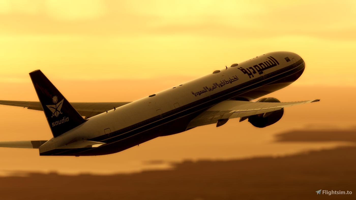 Captain Sim B777-300ER Saudia OLD livery for Microsoft Flight Simulator ...