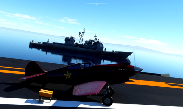 P-40b Tomahawk Russian Red - for Microsoft Flight Simulator