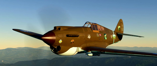 P-40B Tomahawk BigRadials TI-TGO Tortuguero - for Microsoft Flight Simulator