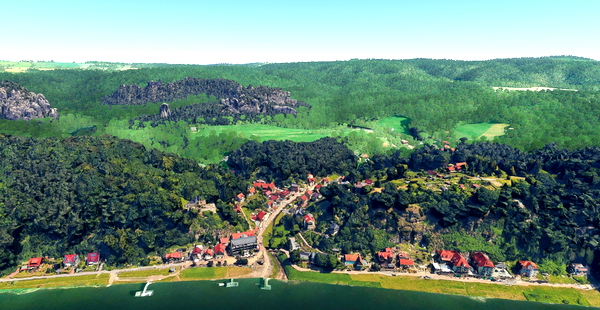 Saxon Switzerland - Rathen - for Microsoft Flight Simulator