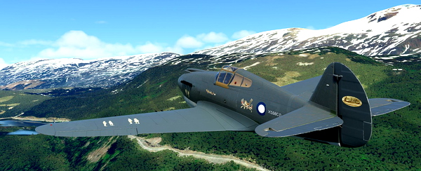 P-40B Tomahawk BigRadials Blue-Grey X168CO - for Microsoft Flight Simulator