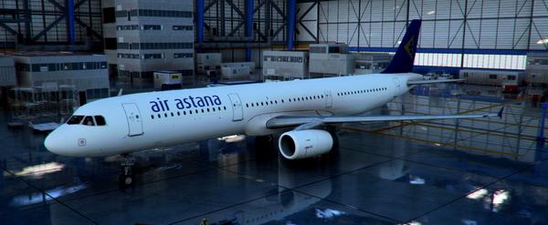 Airbus A321 Air Astana Livery - for Microsoft Flight Simulator
