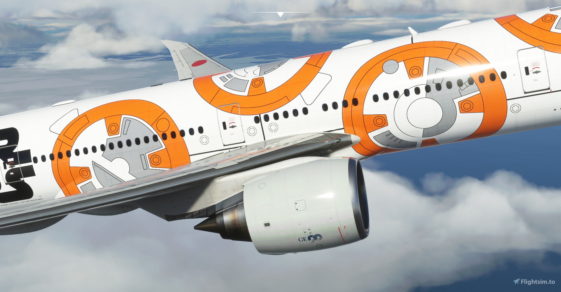 All Nippon Airways / ANA Star Wars BB-8 CaptainSim 777-300ER for