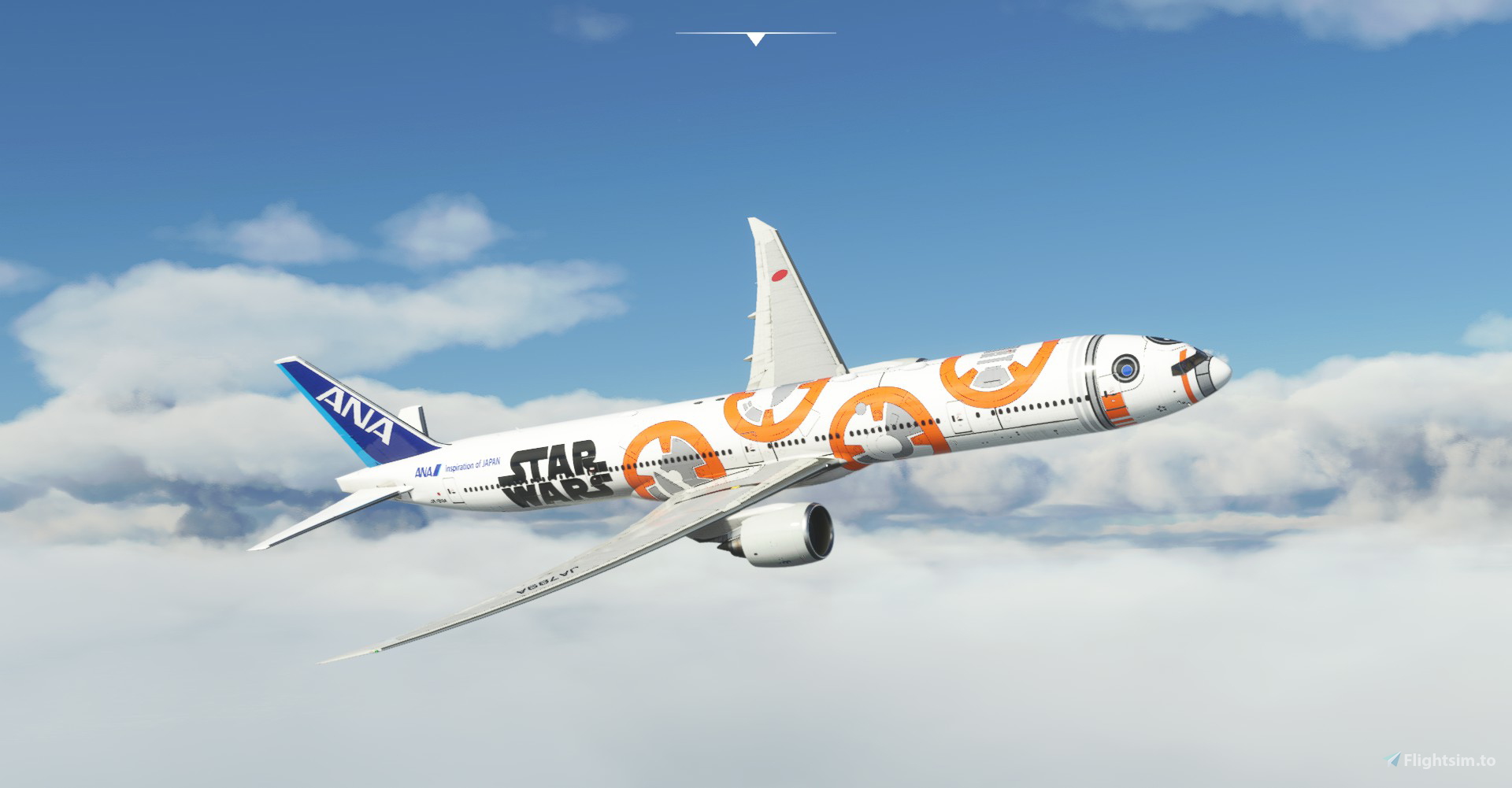 All Nippon Airways / ANA Star Wars BB-8 CaptainSim 777-300ER for