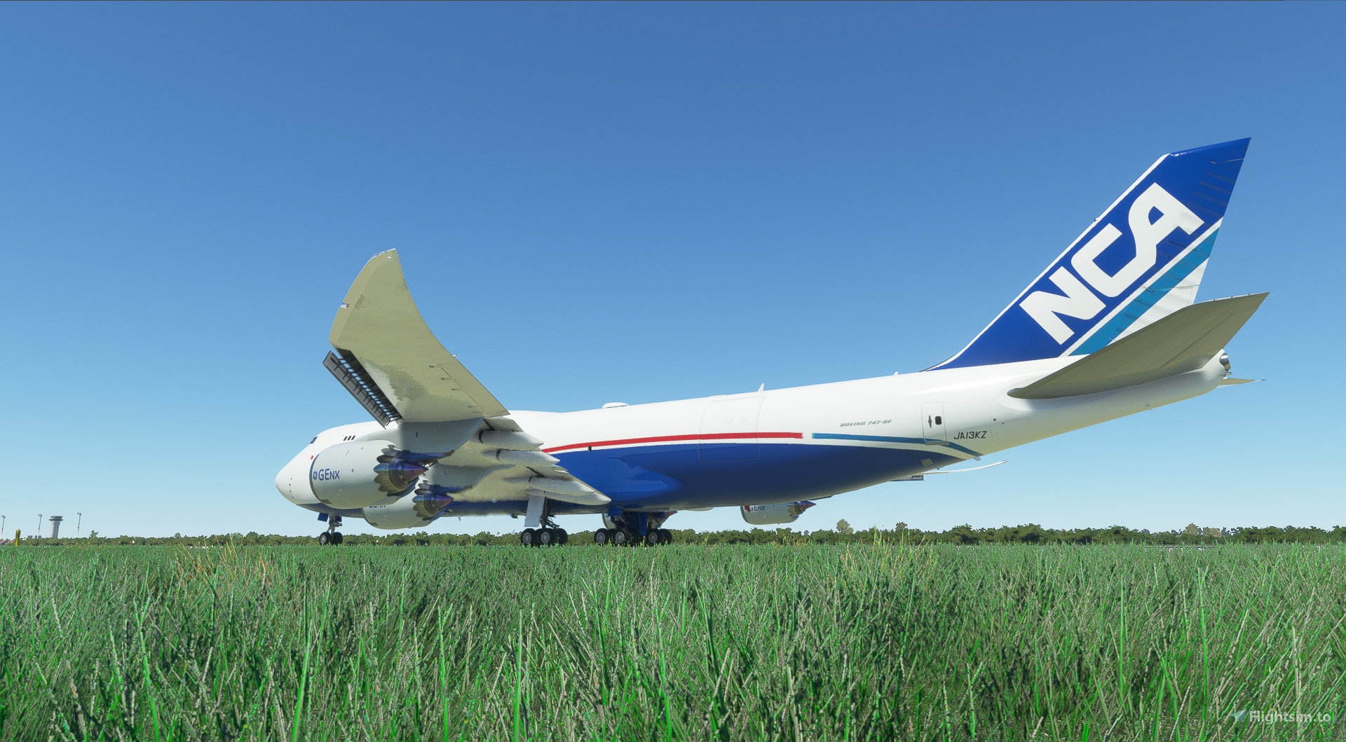 値下げ】日本貨物航空B747-200SF ANC FINAL APPROACH-