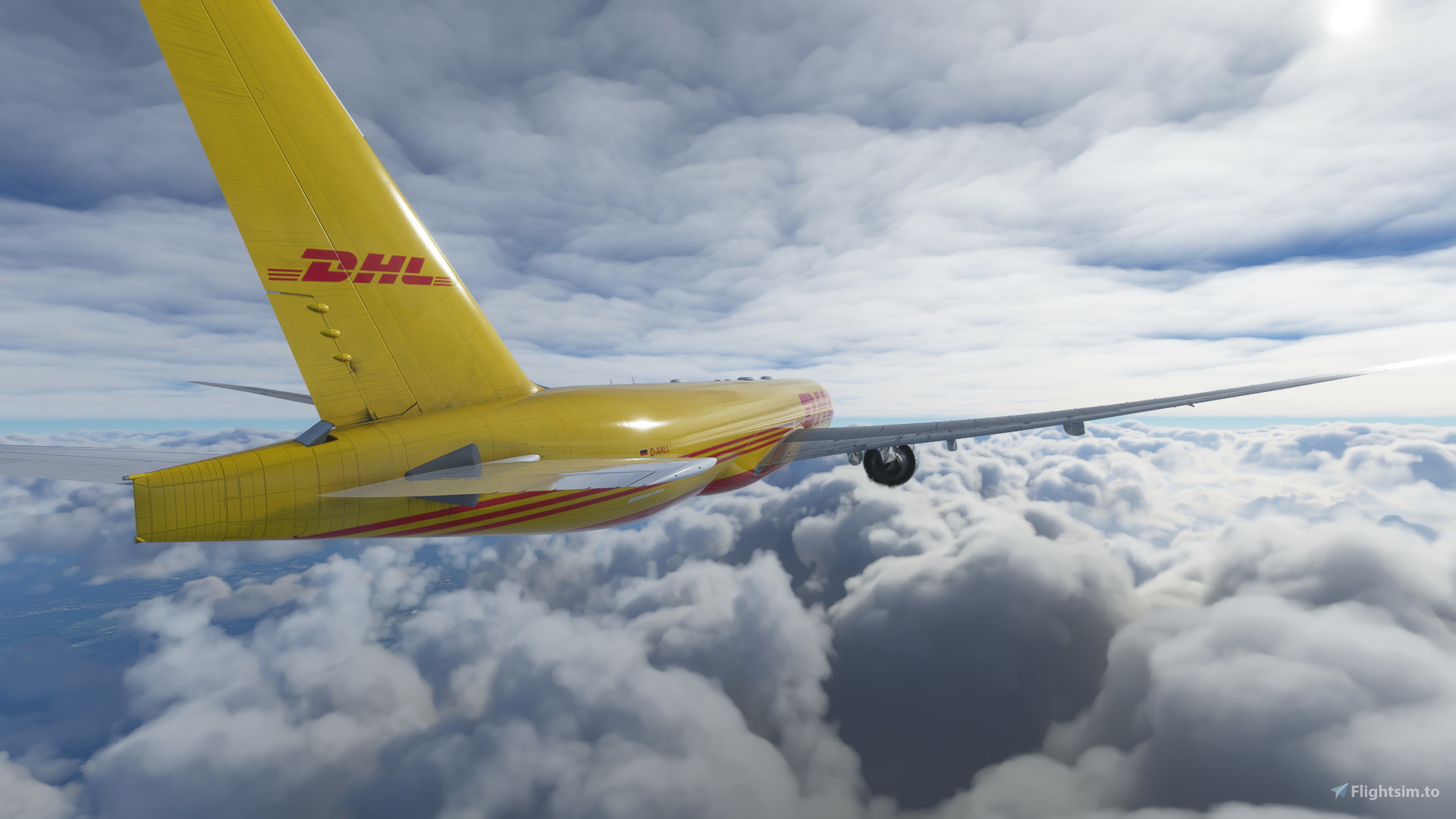 Captain Sim B777F DHL Operated By AeroLogic D-AALL | 4K For Microsoft ...