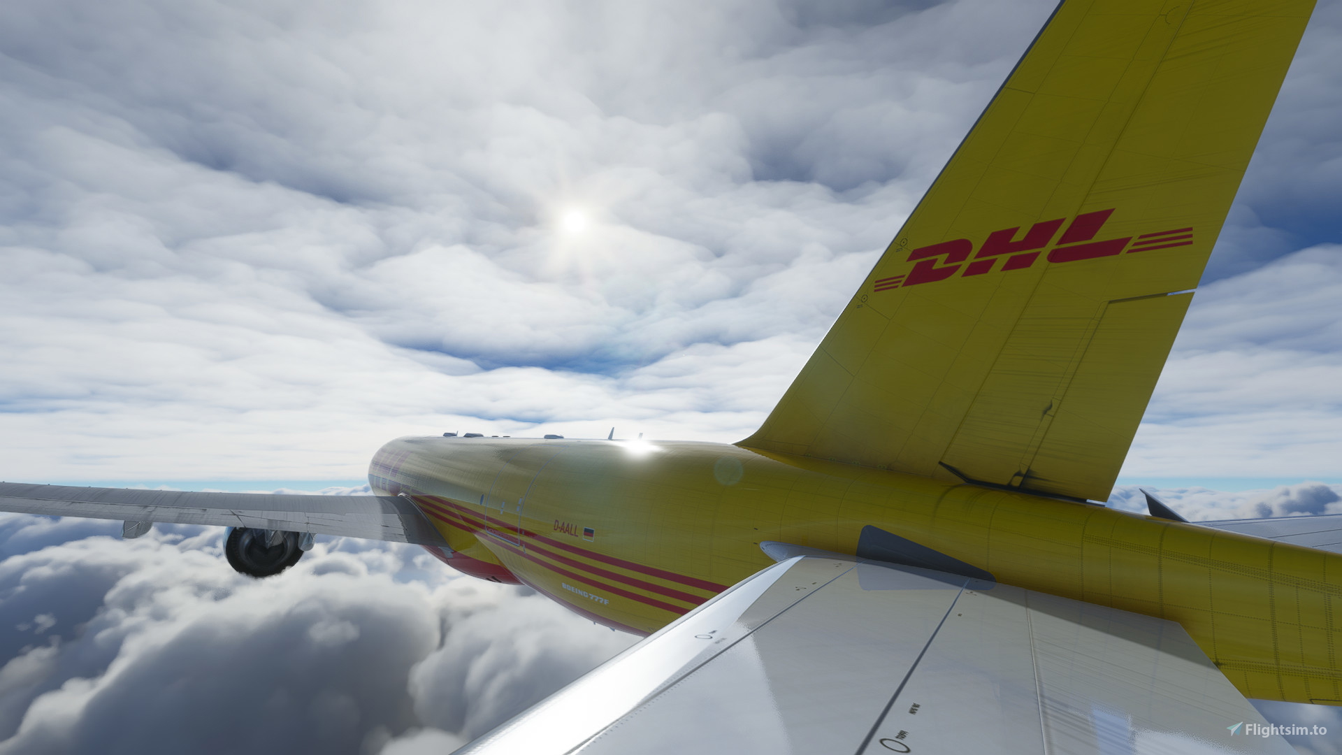 Captain Sim B777F DHL Operated By AeroLogic D-AALL | 4K For Microsoft ...