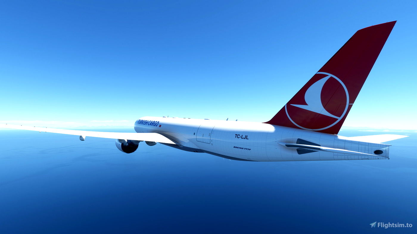 Captain Sim B777F Turkish Cargo TC-LJL | 4K for Microsoft Flight ...