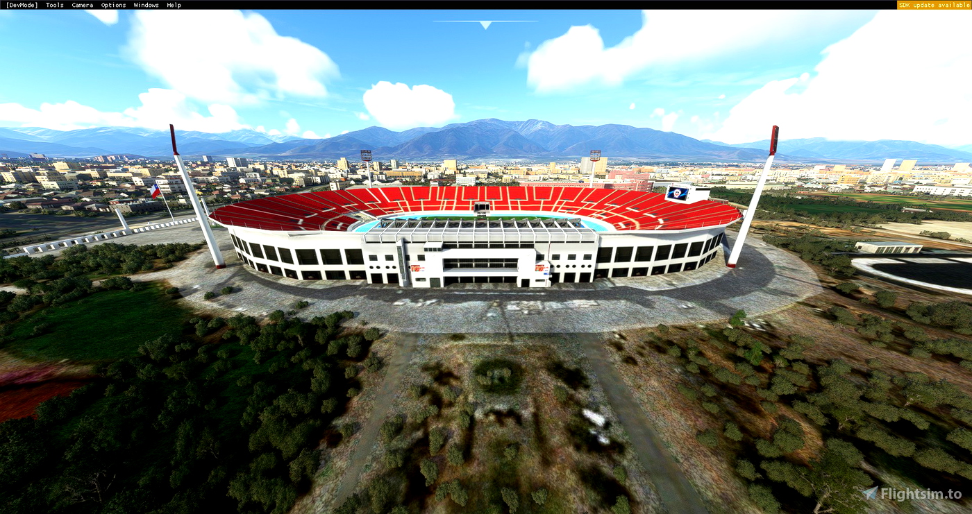 Estadio nacional julio martinez pradanos hi-res stock photography