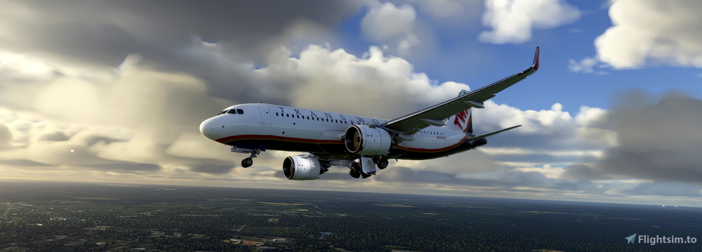 A32NX TWA New Livery Concept 8K for Microsoft Flight Simulator | MSFS