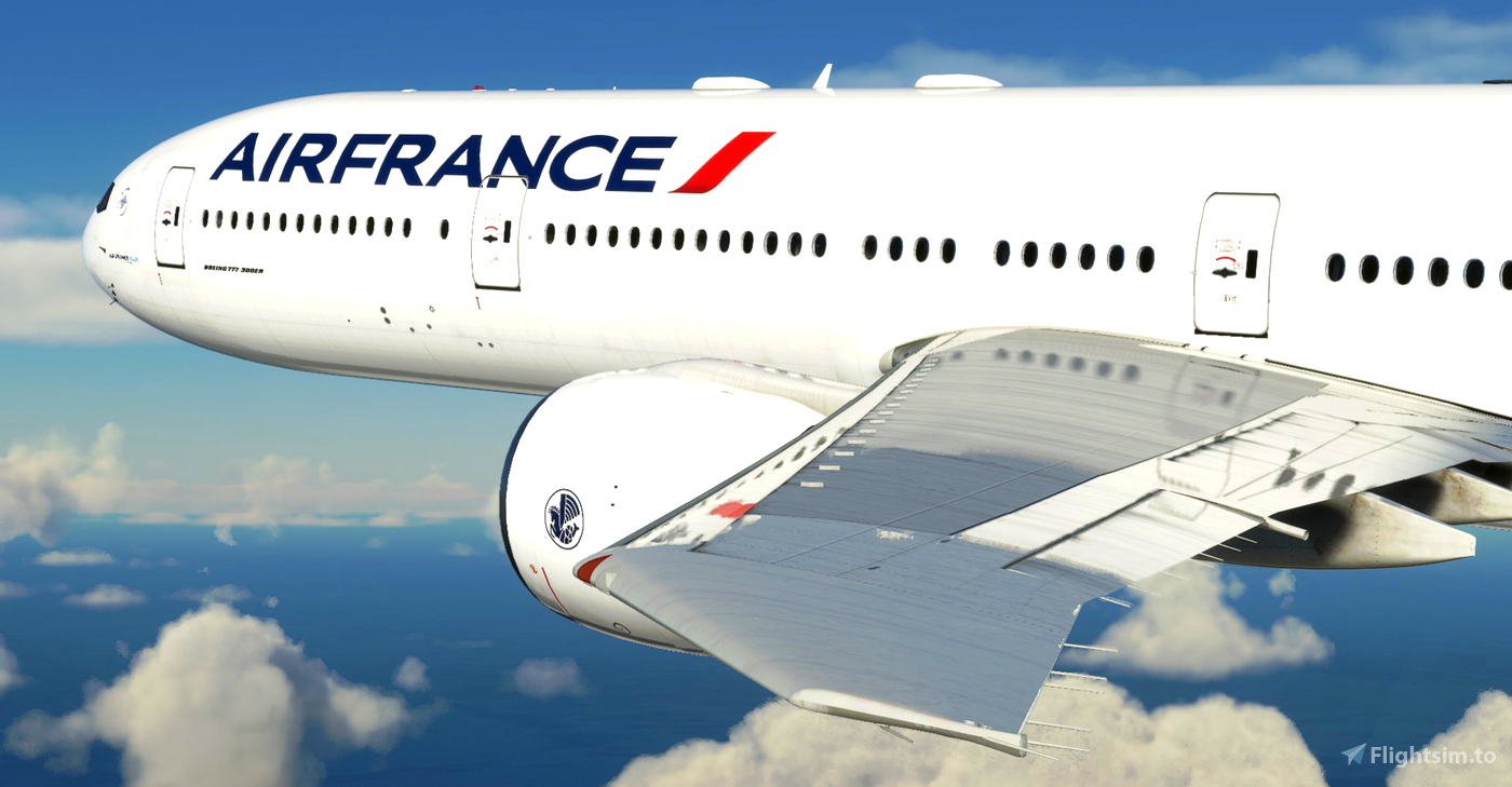 Threads - Air France Olympic Games 2024 / Jeux Olympiques 2024 CaptainSim  777-300ER for Microsoft Flight Simulator