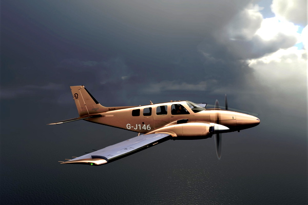 Beechcraft Baron G58 Metallic Collection (8 colours) - for Microsoft Flight Simulator