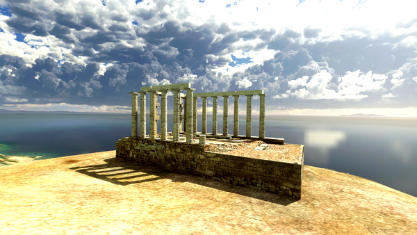 Cape Sounion, Temple of Poseidon - for Microsoft Flight Simulator