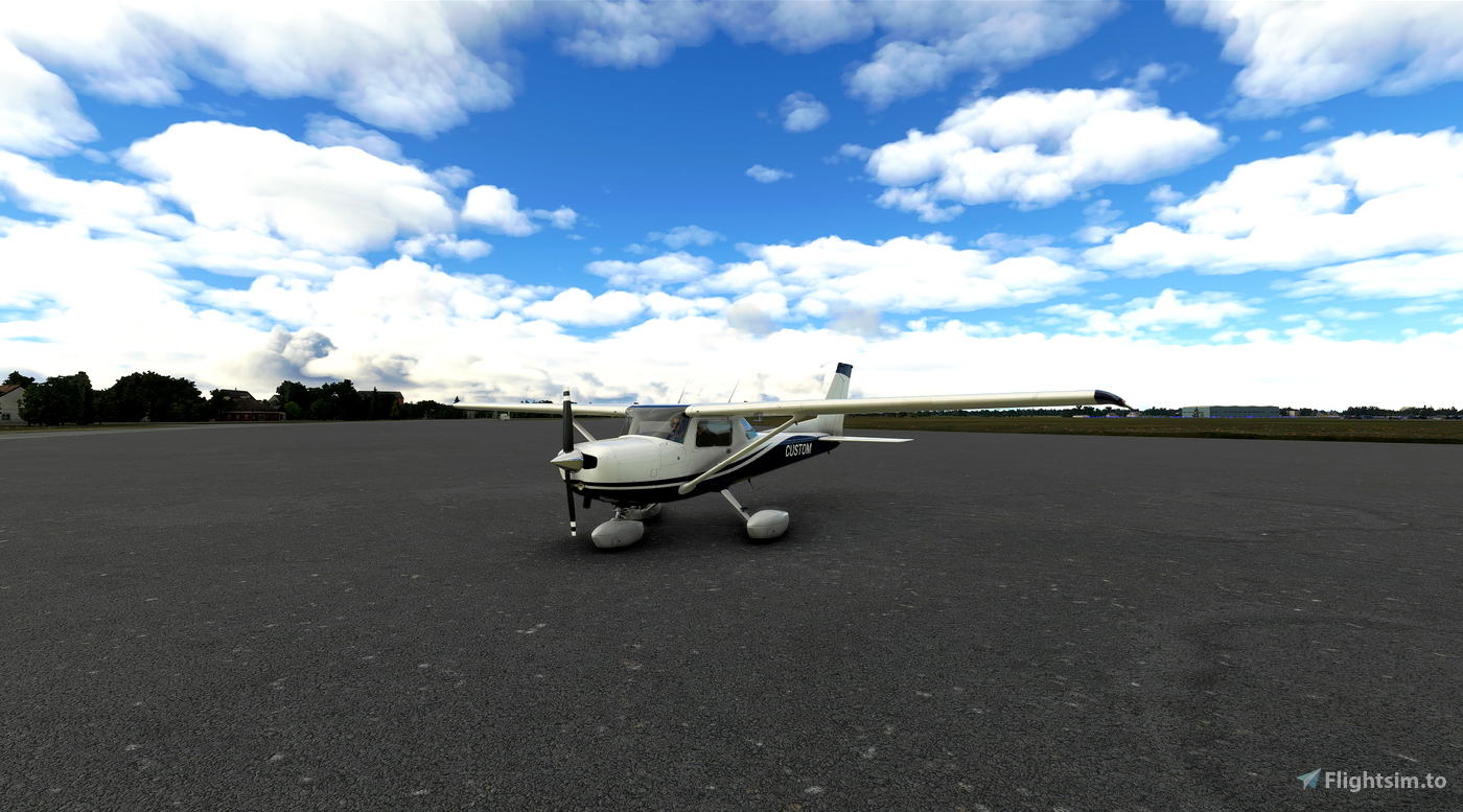 JPLogistics Cessna 152 White & Blue Livery for Microsoft Flight ...