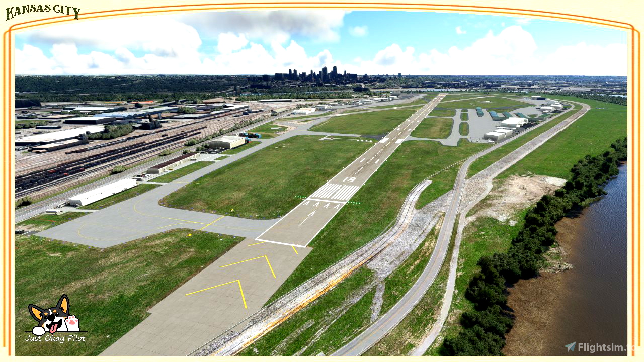 Charles B Wheeler Downtown Airport KMKC for Microsoft Flight Simulator