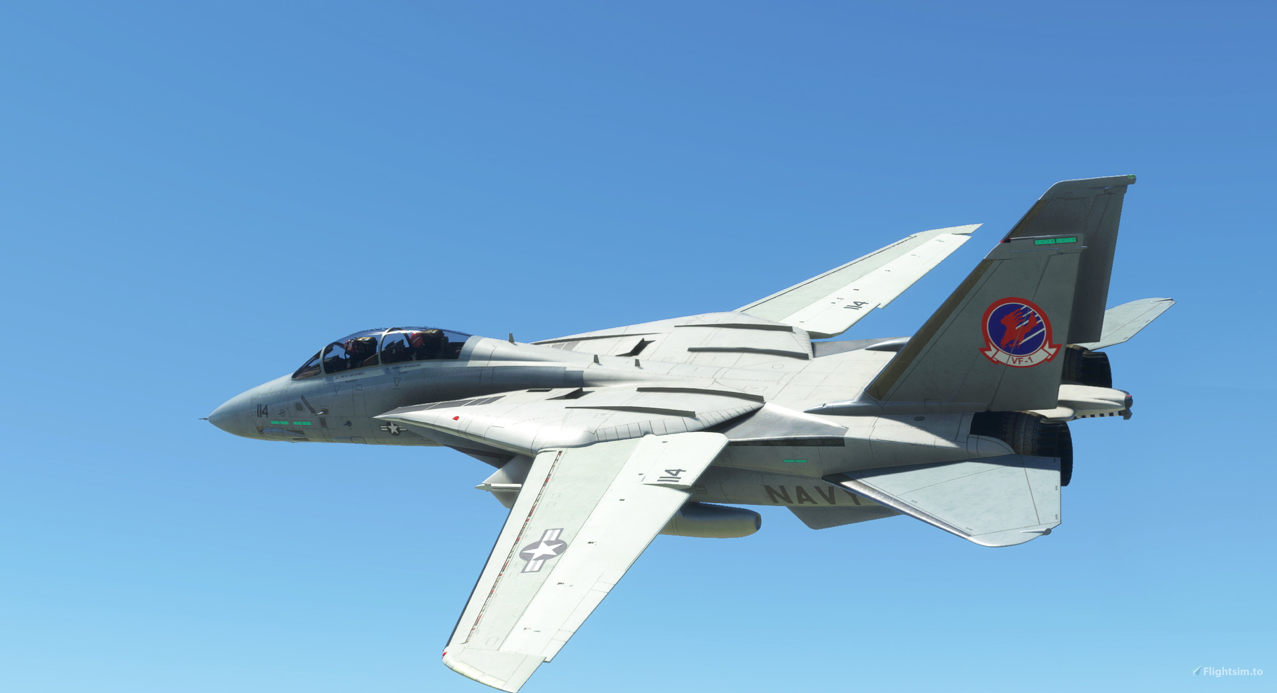 DC Designs Grumman F-14A Tomcat Repaint - Top Gun TF-1 Ghostrider