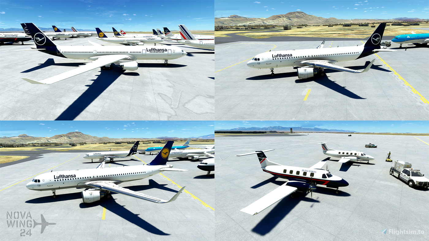 MSFS AI Traffic European Livery Pack for Microsoft Flight Simulator | MSFS