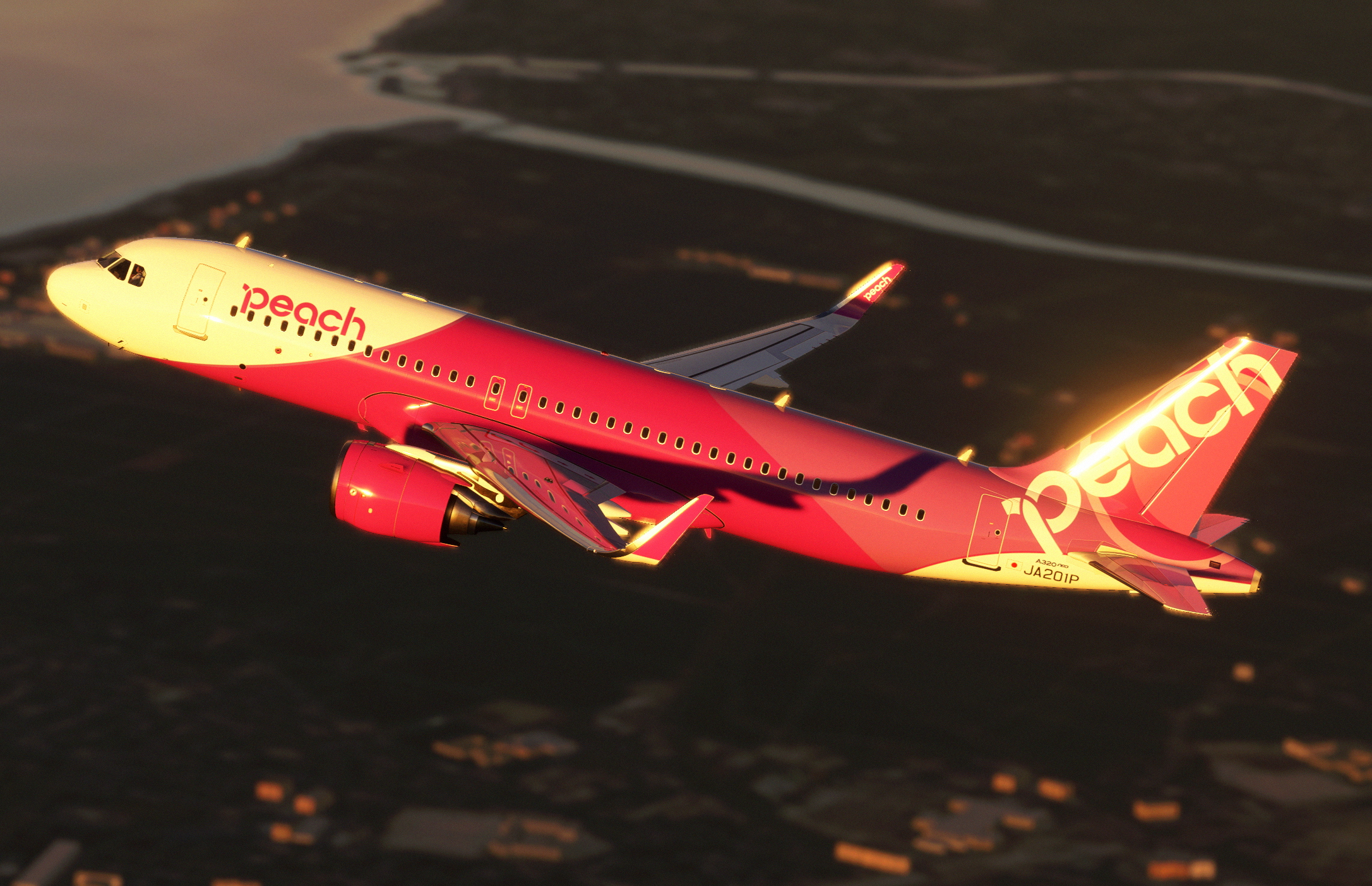 A32NX] Peach Aviation A320 Neo JA201P 8k のために Microsoft Flight