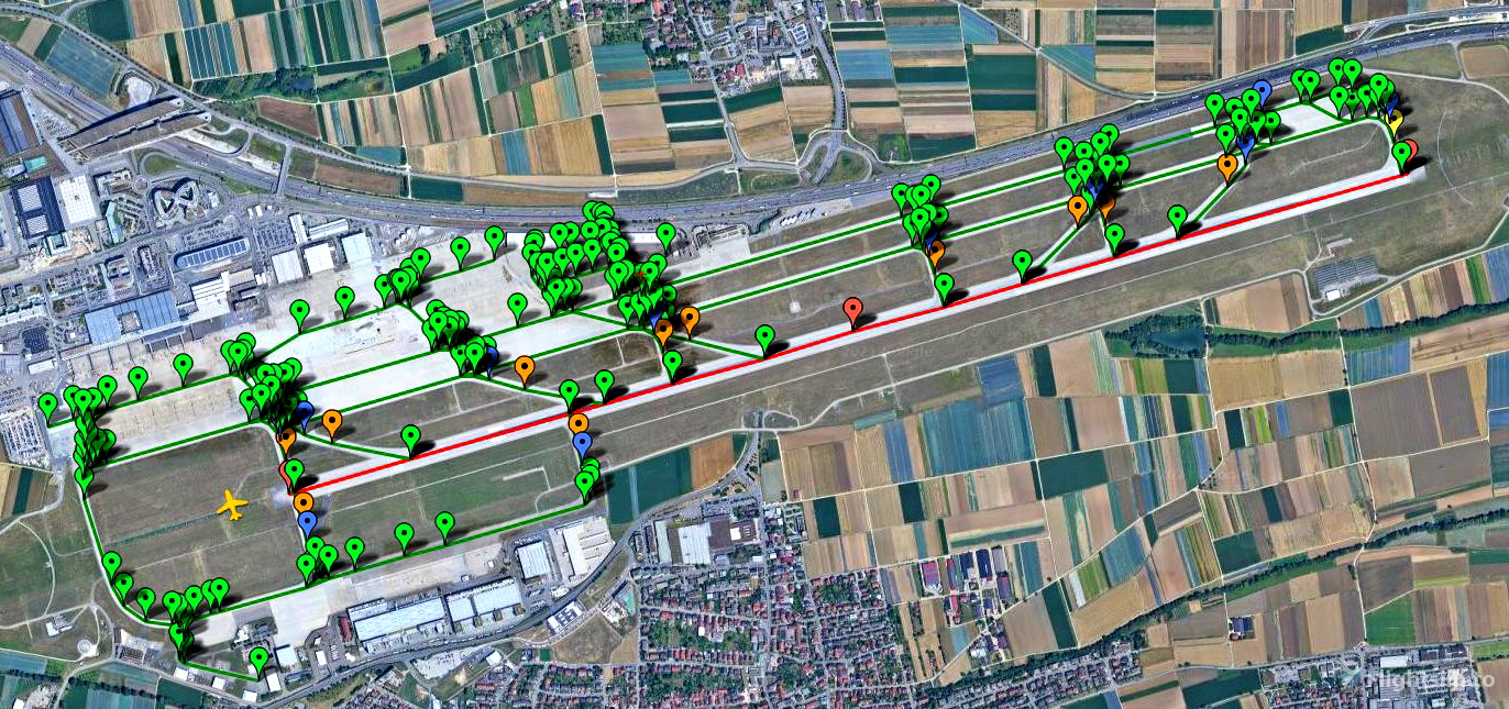 Pilot2ATC Stuttgart Airport EDDS Taxiways and Gates for Microsoft ...