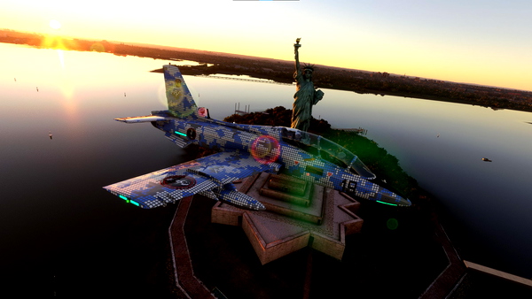 Aermacchi MB-339PAN SimGameIt Blue Digital Camo - for Microsoft Flight Simulator