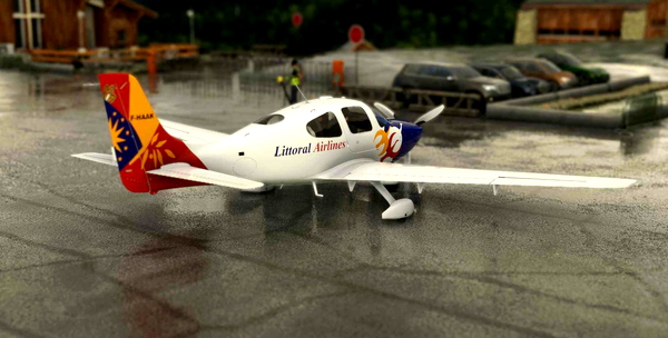 Cirrus SR22 Littoral Airlines - for Microsoft Flight Simulator