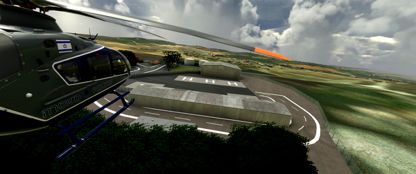 GamerDEAL Israeli police helicopter station LLP10 - Israeli Scenery - for Microsoft Flight Simulator