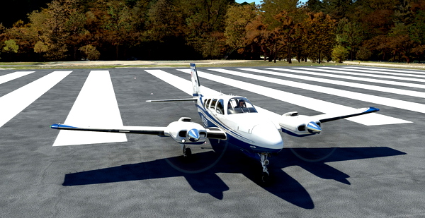 VR Friendly Prop Mod for Asobo Beechcraft Baron - for Microsoft Flight Simulator