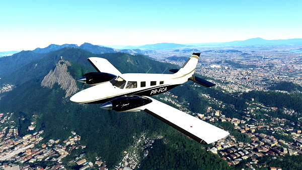 Black and Gold Livery for Carenado Seneca - for Microsoft Flight Simulator