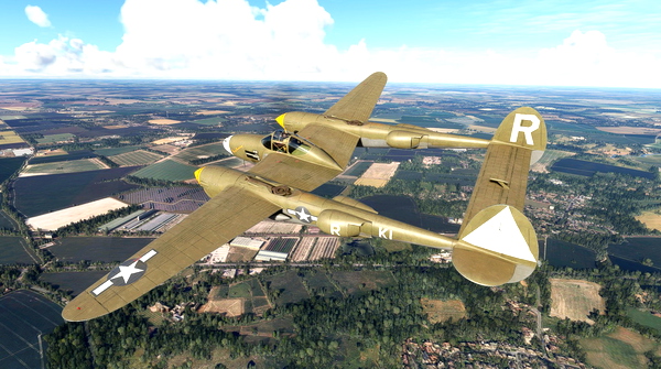 Lockheed P-38 "Flying Dutchman" 20th FG - for Microsoft Flight Simulator