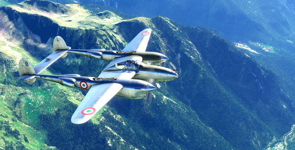 Lockheed P-38 Italian Air Force 4th Stormo - for Microsoft Flight Simulator
