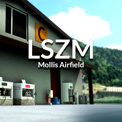 LSZM - Mollis Airfield Switzerland (LSMF) - for Microsoft Flight Simulator